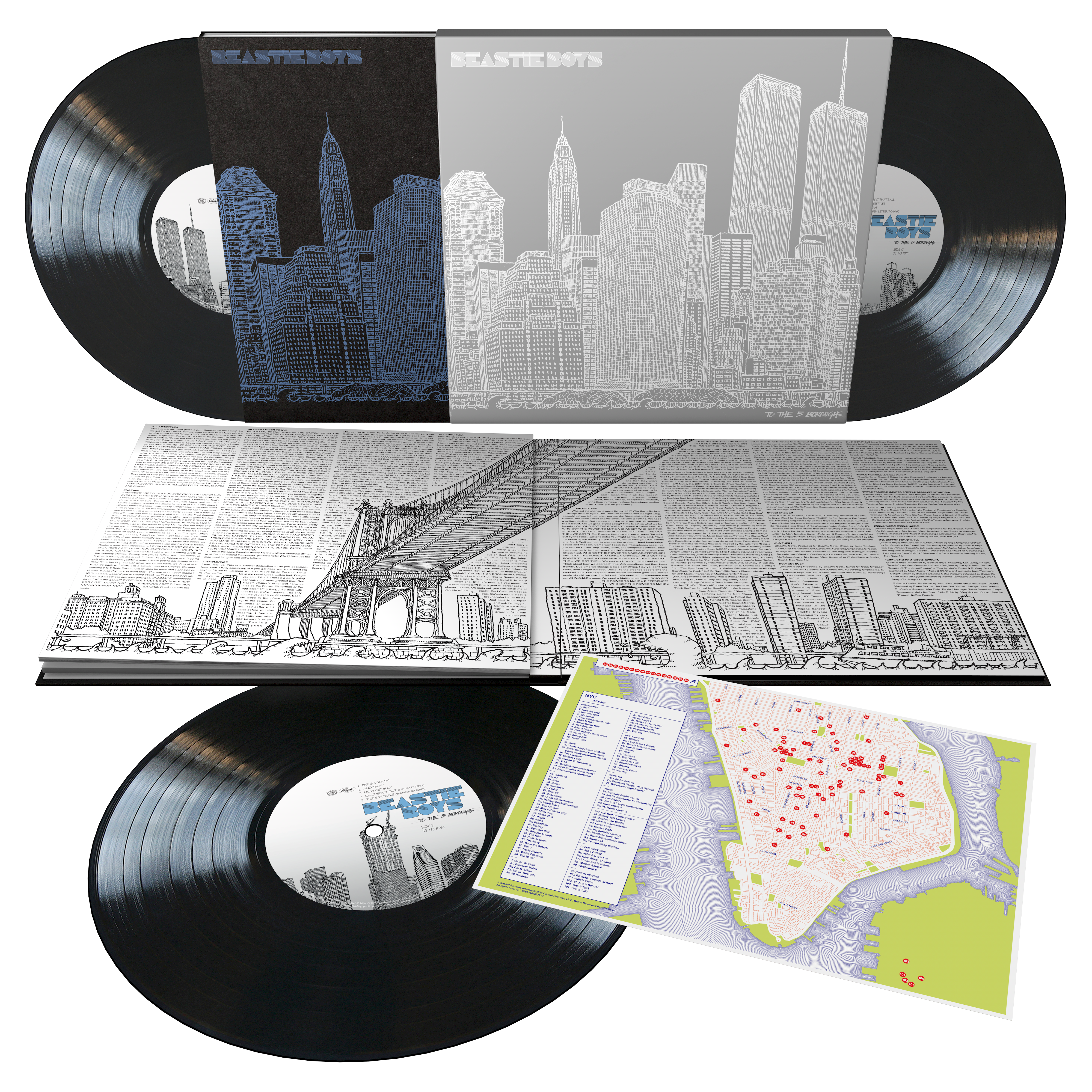 Beastie Boys - To The 5 Boroughs 20th Anniversary 3LP - Capitol Store