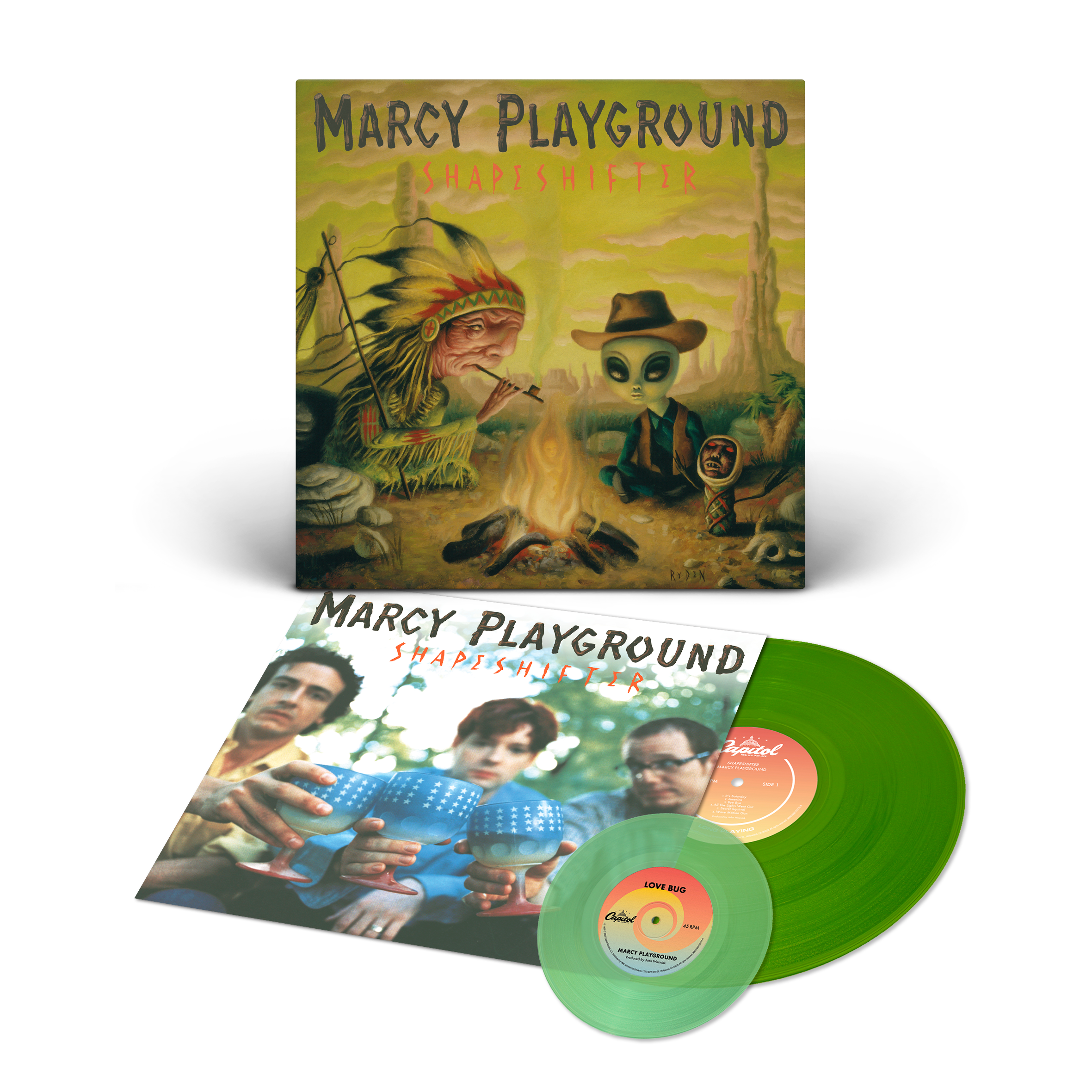 BASSKERVILLE ジャックオーダーター　マルグーチェ　レインボー Marcy Playground - Shapeshifter Emerald Green Vinyl + Coke Bottle