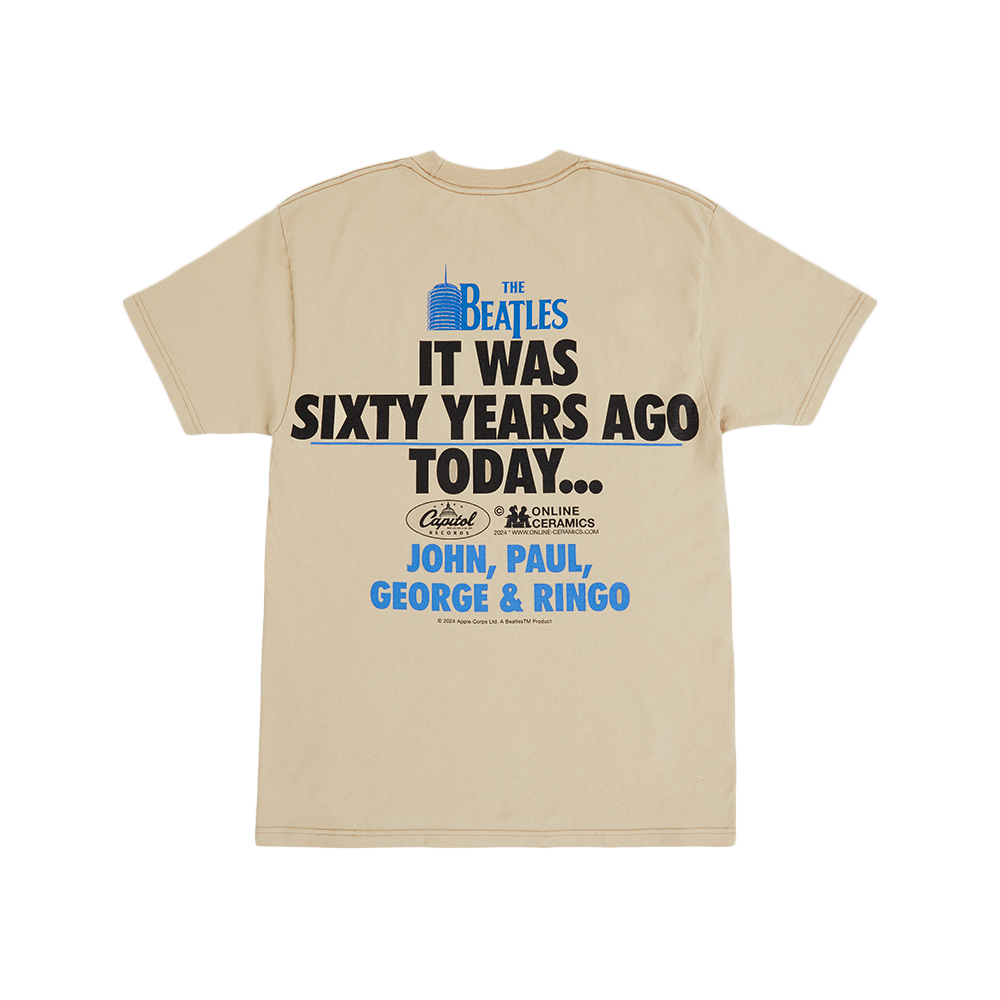 SIXTY YEARS AGO TODAY T-SHIRT back