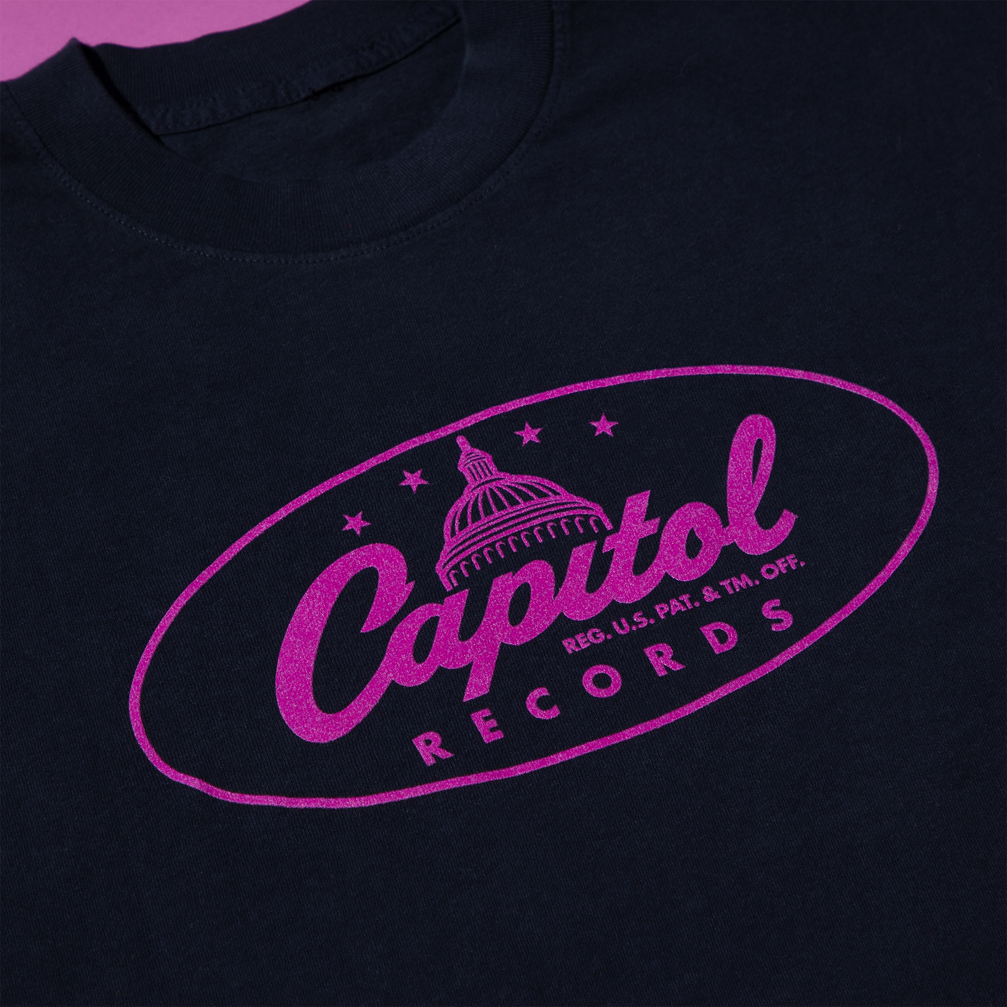 Capitol Records Navy & Orchid T-Shirt
