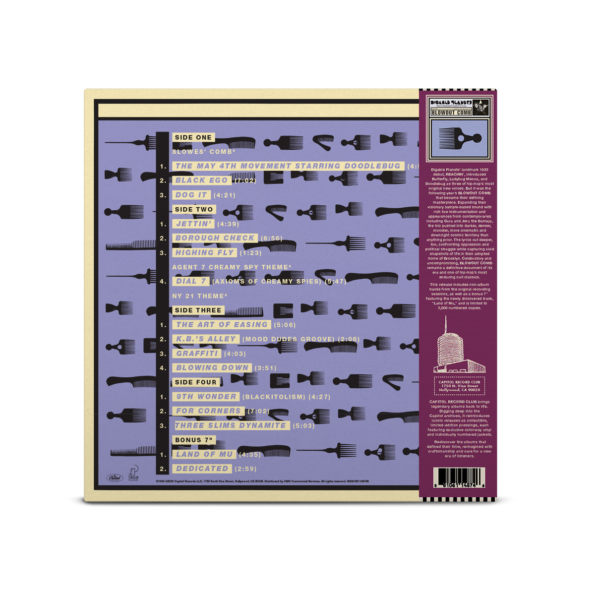 Blowout Comb - Capitol Record Club Exclusive