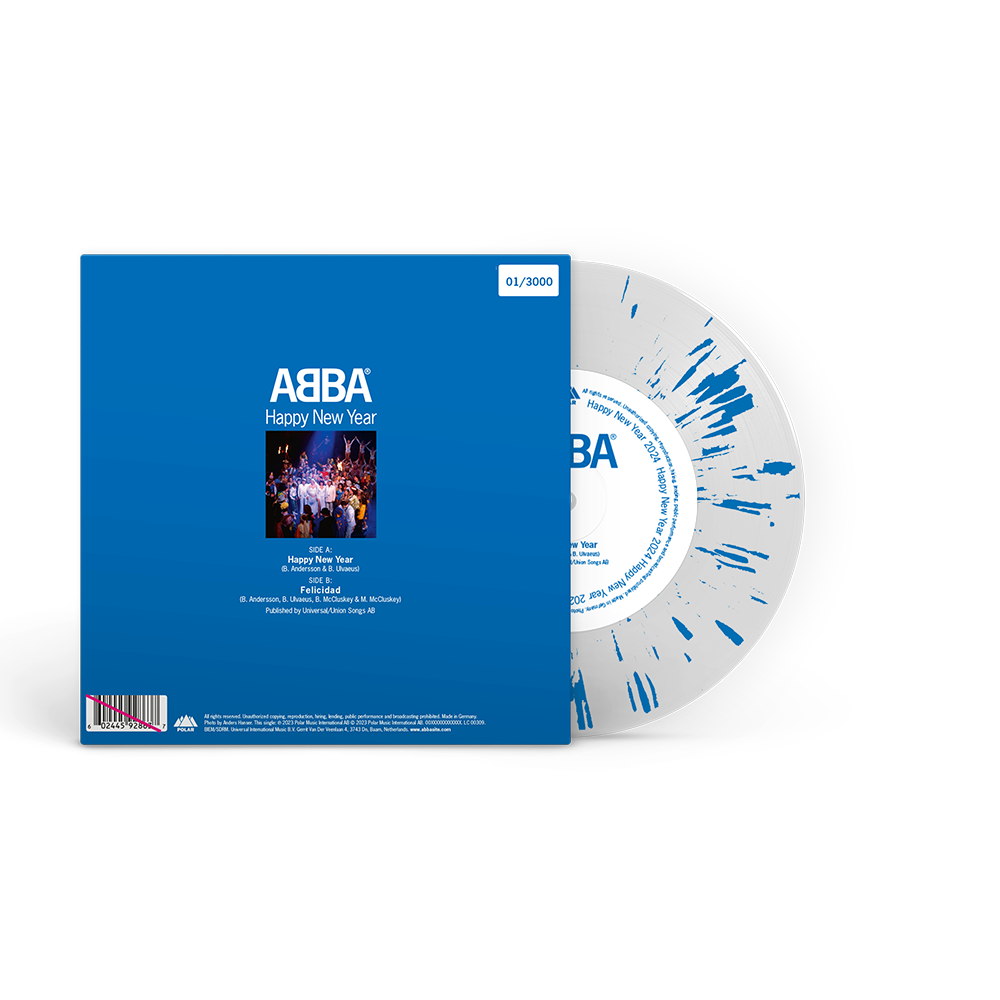 ABBA - Happy New Year (7″ – 2024) back