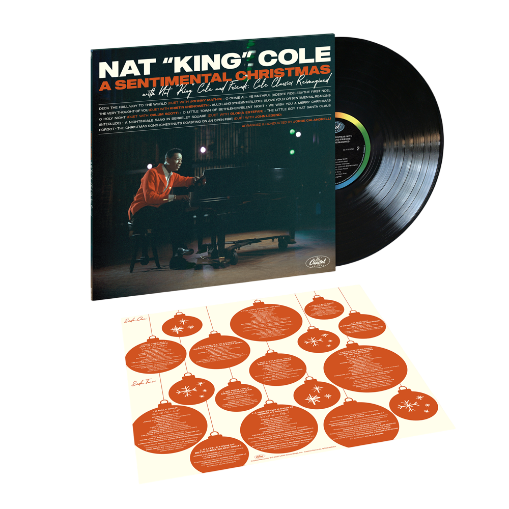 Nat King Cole - A Sentimental Christmas with Nat King Cole and Friends: Cole Classics Reimagined LP Packshot