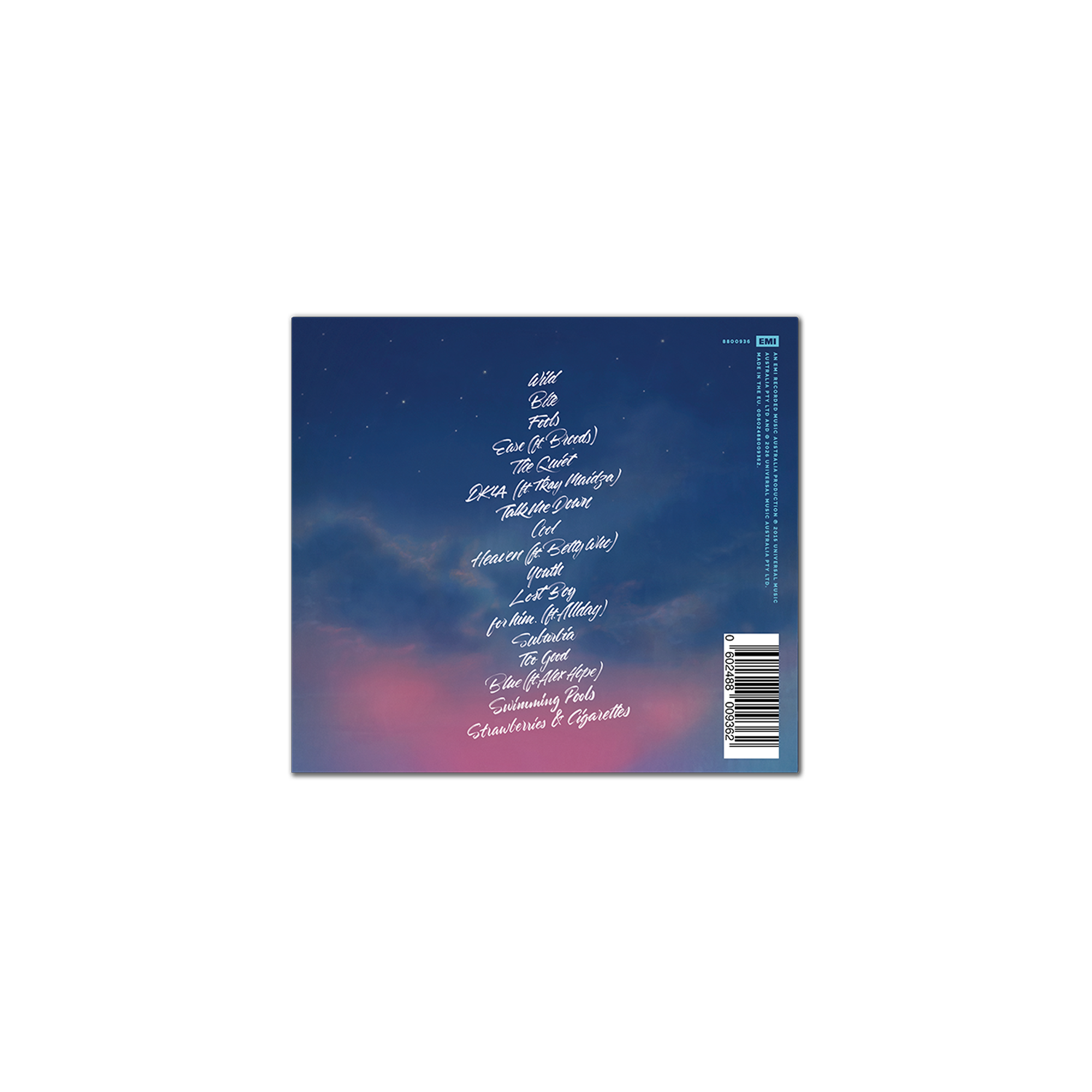 Blue Neighbourhood (10th Anniversary) CD Back