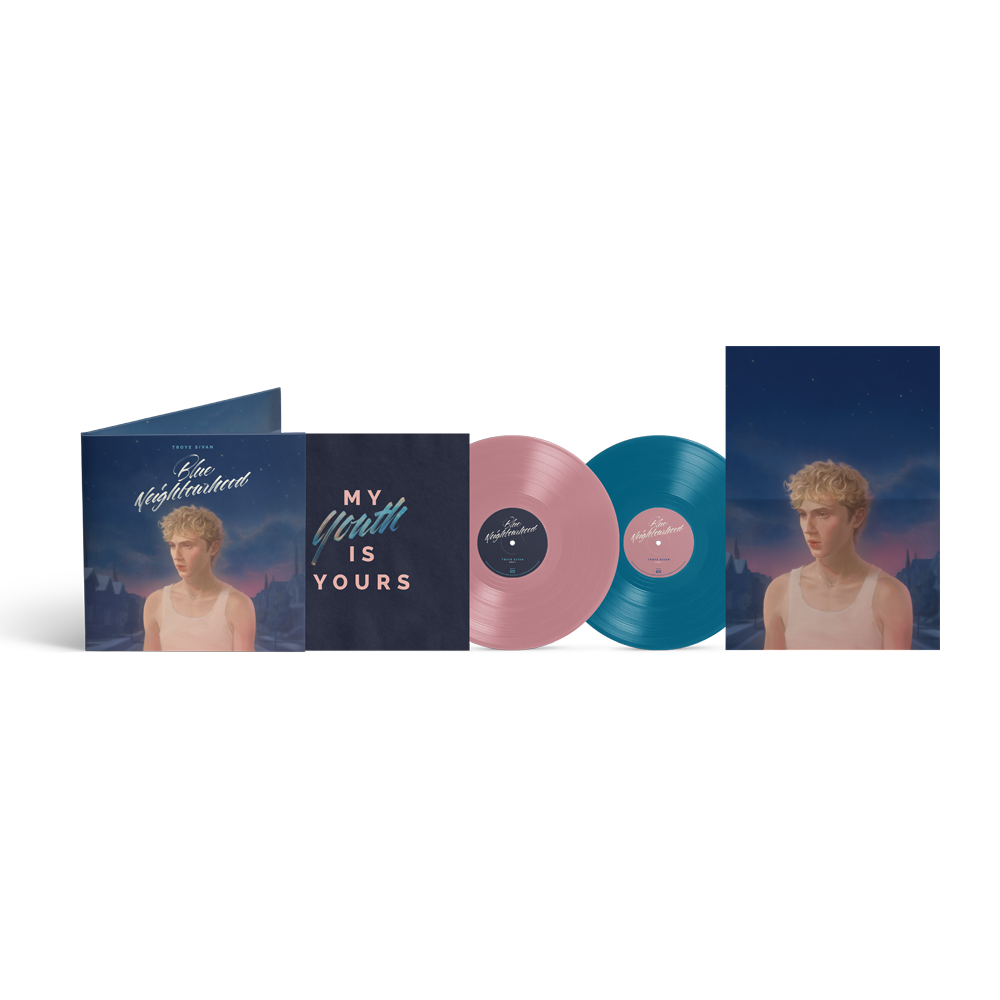 Blue Neighbourhood (10th Anniversary) Opaque Blush Pink & Opaque Pale Blue 2LP Vinyl Dark