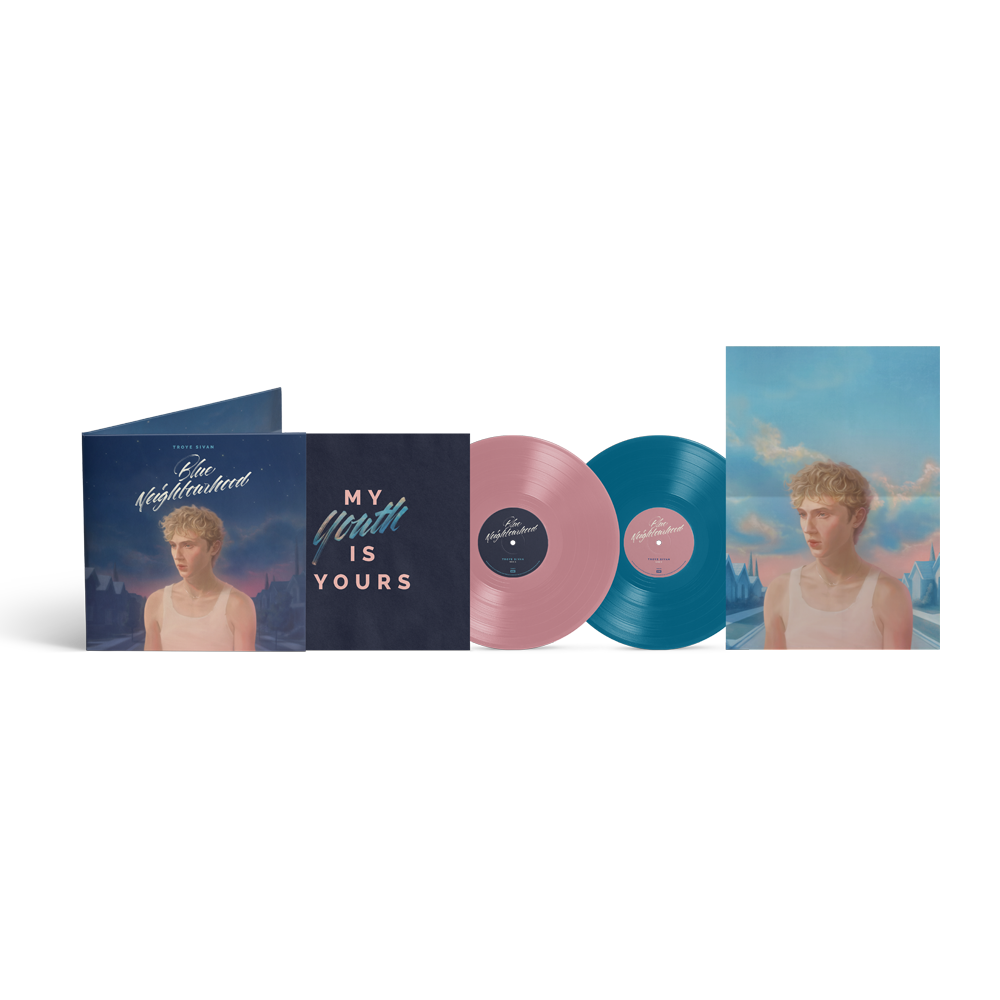 Blue Neighbourhood (10th Anniversary) Opaque Blush Pink & Opaque Pale Blue 2LP Vinyl Light