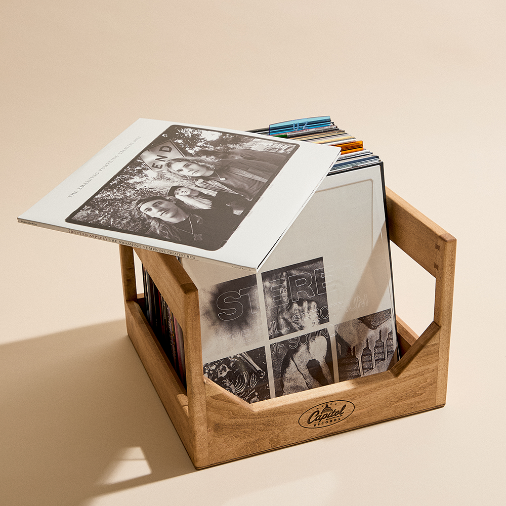 Capitol x WickerWoodWorks - The Cube: 12" Vinyl Storage Crate