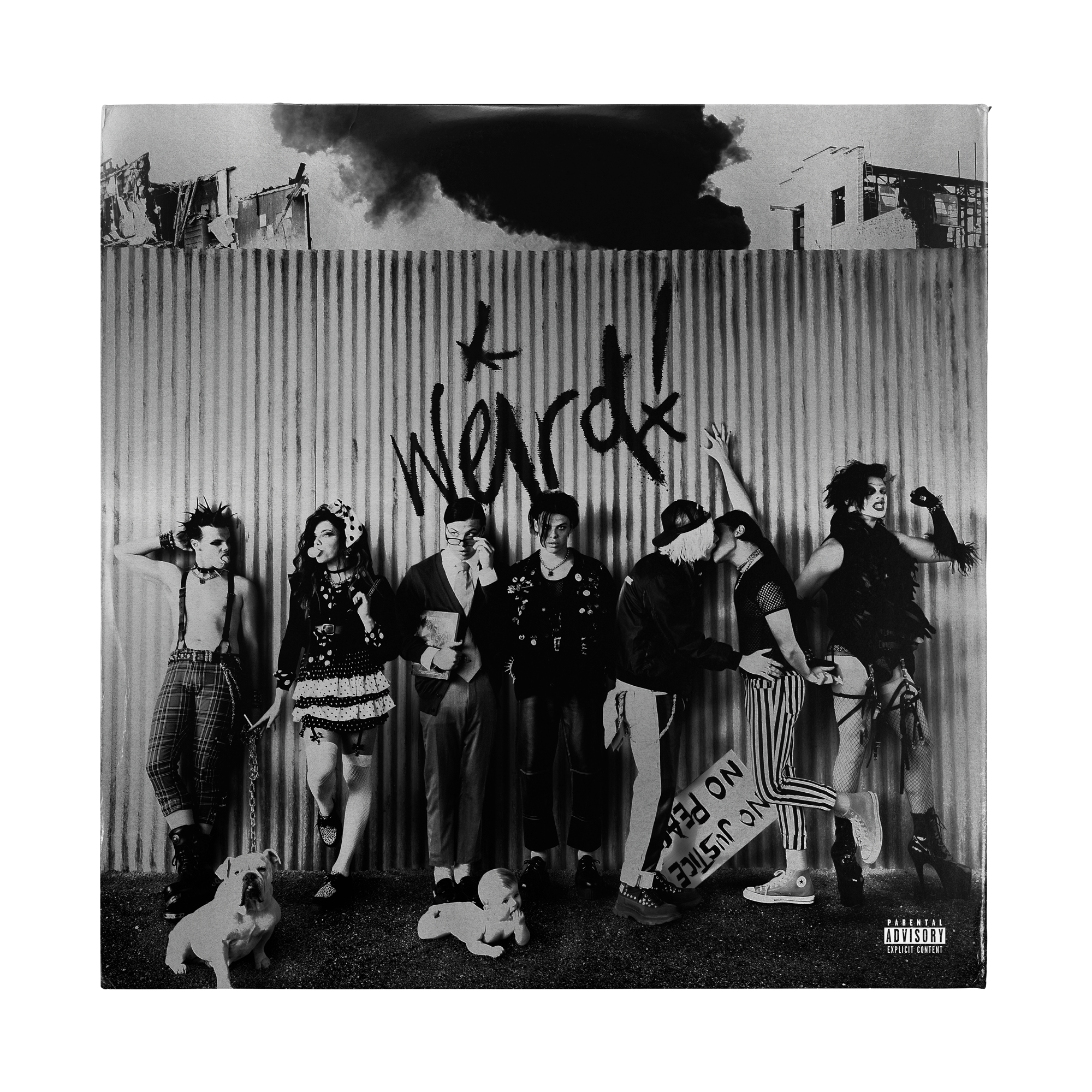 Weird! 5 Year Anniversary Silver Marble Vinyl Lithograph