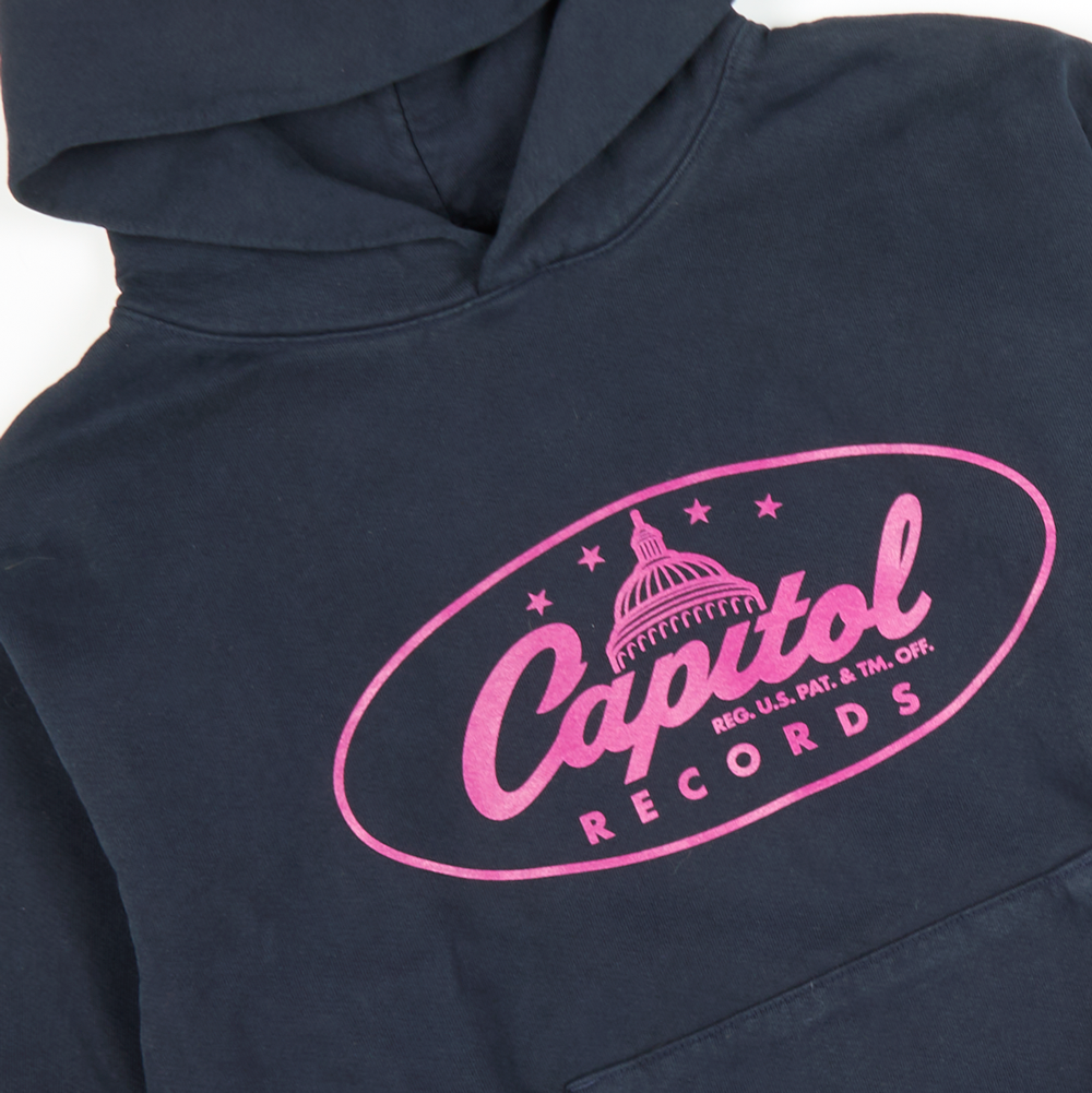 Capitol Navy Blue Hoodie detail