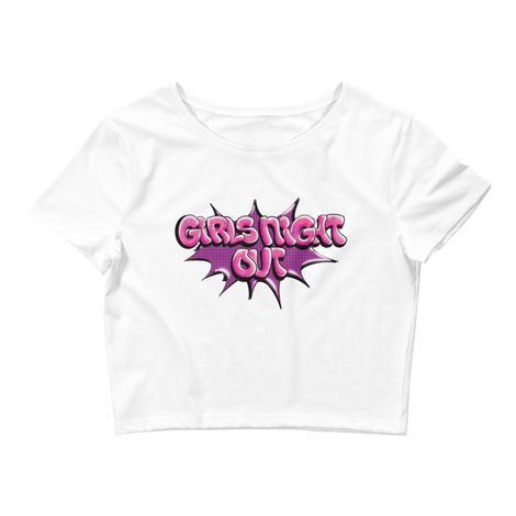 Girls Night Out White Crop Top